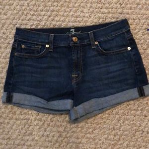 7 for all mankind denim shorts